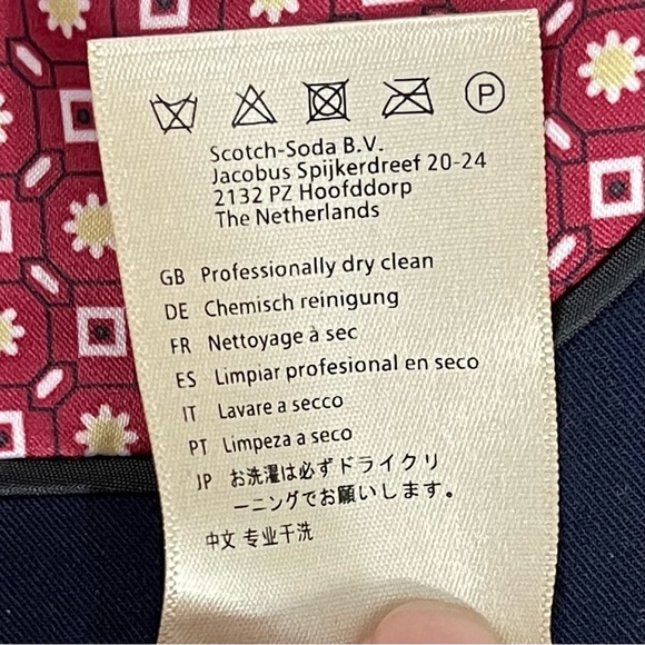 Scotch & Soda Troublemaker Navy Blue Blazer - Picture 8 of 9